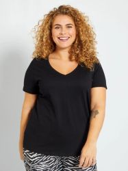 Голям размер дамска тениска 100% памук