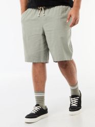 Голям размер мъжки ленени бермуди