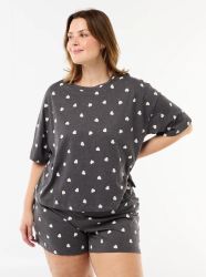 Голям размер дамска пижама от 2 части