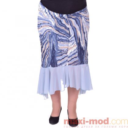 Макси размер разкроена пола