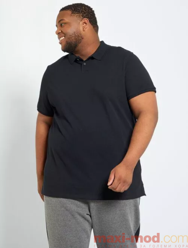 Голям номер мъжка блуза с къс ръкав