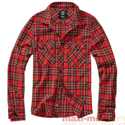 Карирана риза голям размер