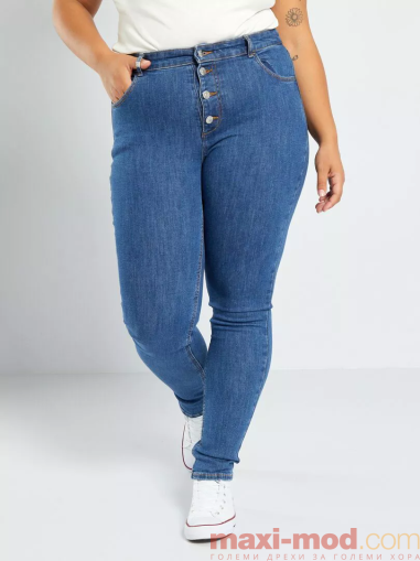 Голям размер дамски дънки 