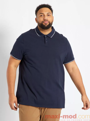 Голям номер мъжка блуза с къс ръкав