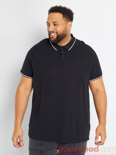 Голям номер мъжка блуза с къс ръкав