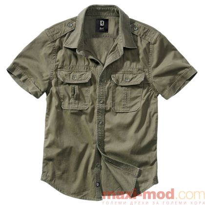 Винтидж риза с къс ръкав 