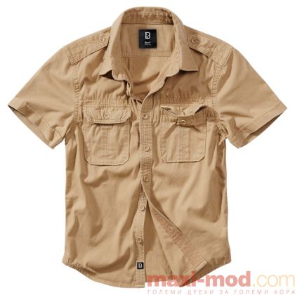 Винтидж риза с къс ръкав 