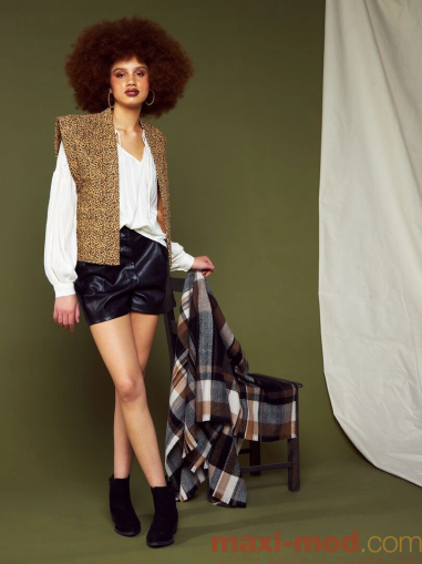 Дамски кожени панталони макси размер