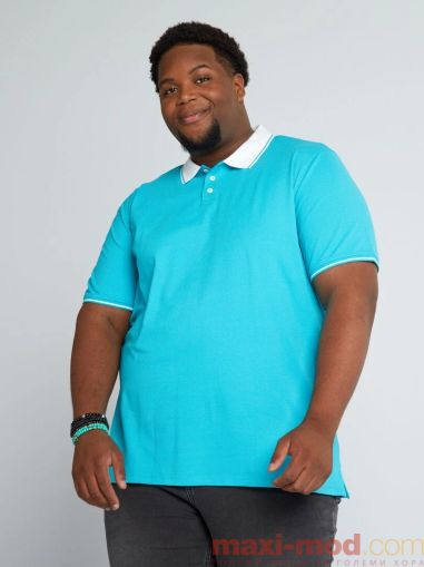 Голям номер мъжка блуза с къс ръкав