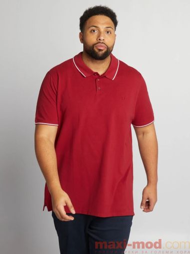 Голям номер мъжка блуза с къс ръкав