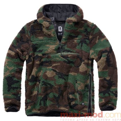 Голям размер мъжко шерпа яке