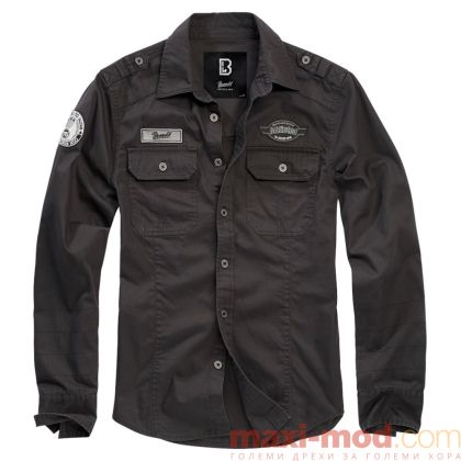 Brandit Luis Vintage риза с дълъг ръкав 