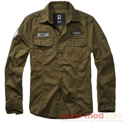 Brandit Luis Vintage риза с дълъг ръкав 