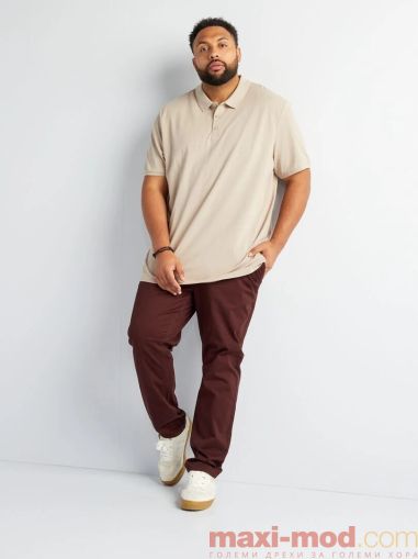 Голям номер мъжка блуза с къс ръкав