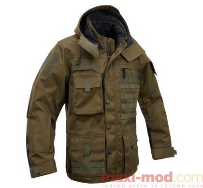 Голям размер мъжка парка с качулка