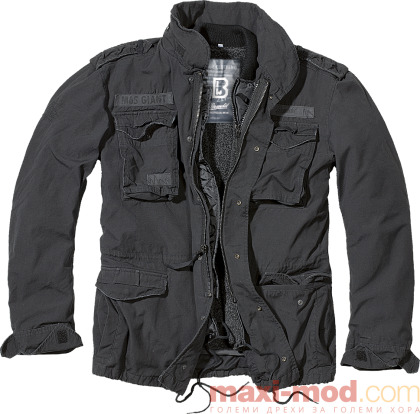 Голям размер мъжка парка с махаща се подплата