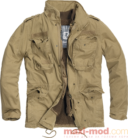 Голям размер мъжка парка с махаща се подплата