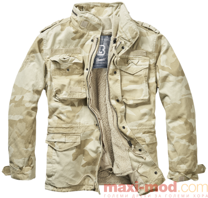 Голям размер мъжка парка с махаща се подплата