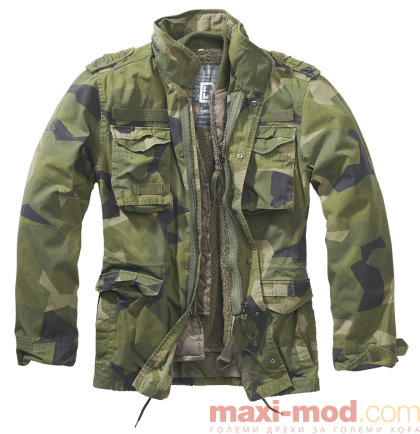 Голям размер мъжка парка с махаща се подплата.