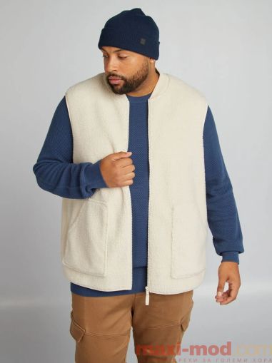 🤍 Мъжки ватиран елек – до 6XL