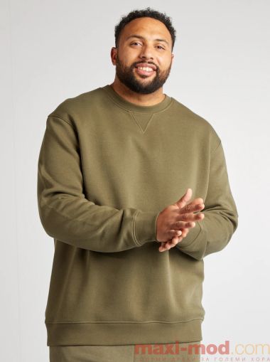 Голям размер мъжка поларена блуза