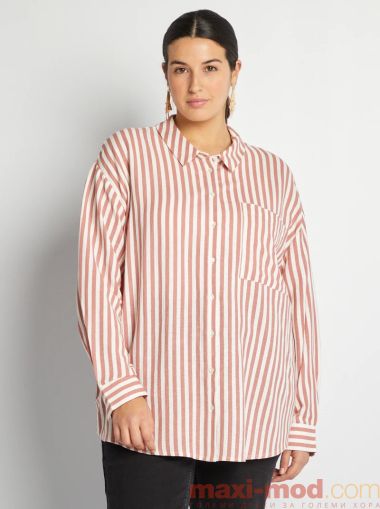 Дамска ленена риза голям размер