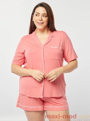 Голям размер дамска пижама от 2 части