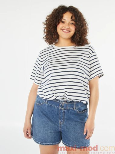 Голям размер дамска тениска 100% памук