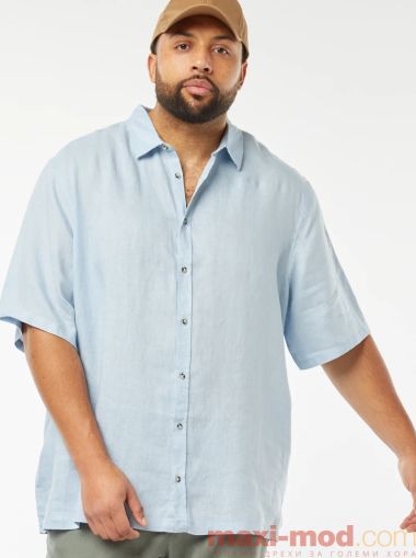 Мъжка  лененa риза голям размер