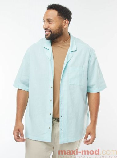 Мъжка  лененa риза голям размер
