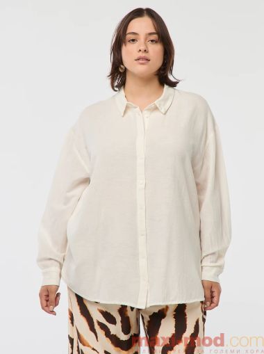 Дамска ленена риза голям размер