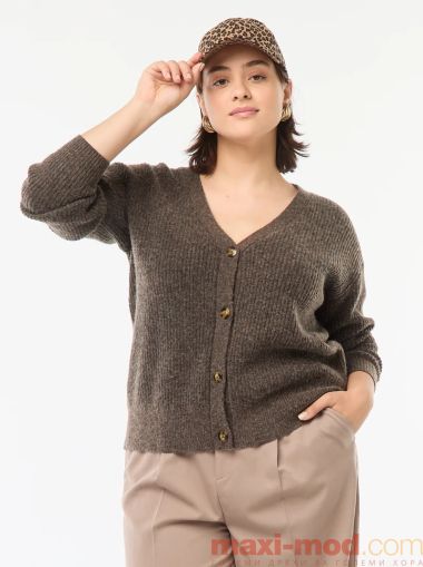 Голям  размер дамска жиелетка с копчета