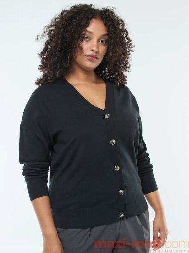 Лека жилетка с V-образно деколте с копчета