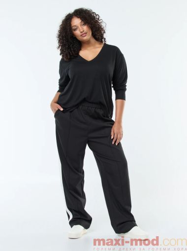 Памучна блуза с 3/4 ръкав