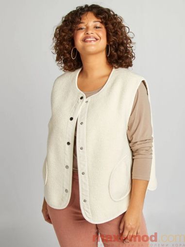 Голям размер дамски шерпа елек – до 6XL