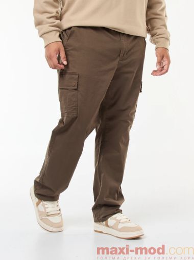 Голям размер мъжки карго панталон