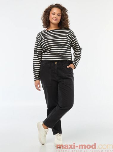 Дамски дънки с ластик на талията