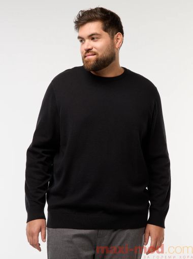 Мъжки пуловер обло деколте 