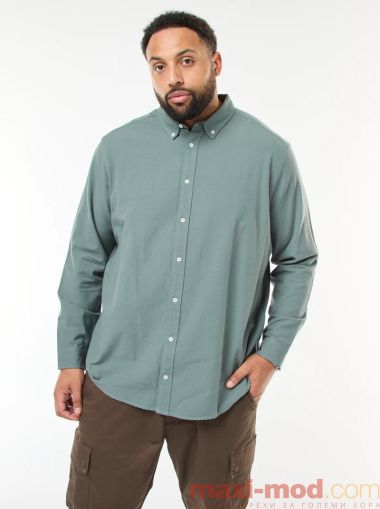 Мъжка права риза тип Оксфорд
