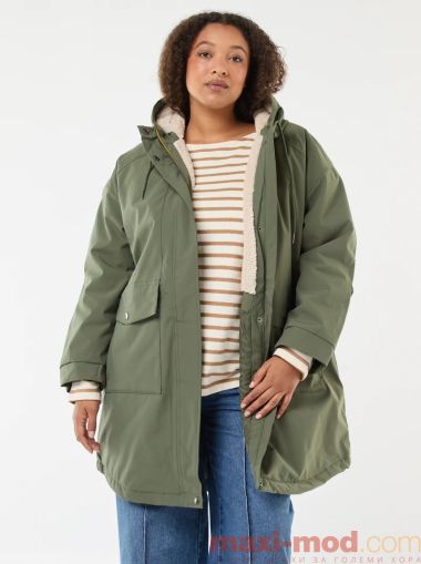 Голям размер дамска парка с подплата