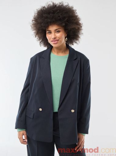 Дълго сако с двойно закопчаване