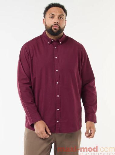 Мъжка права риза тип Оксфорд