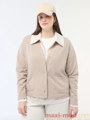 Лека дамска жилетка голям размер