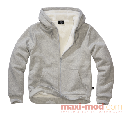 Голям размер мъжки суичър с подплата