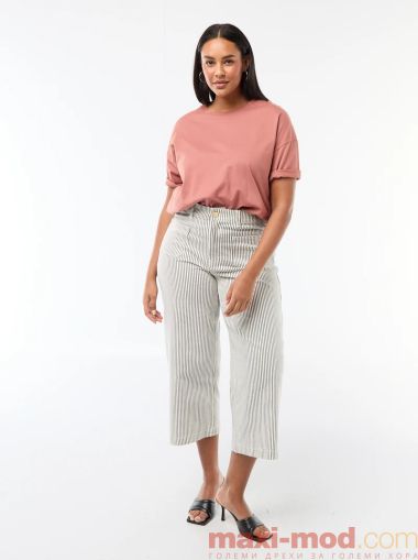 Широки дамски панталони със средна талия