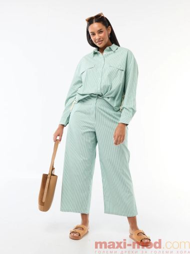 Широки раирани панталони макси р азмер