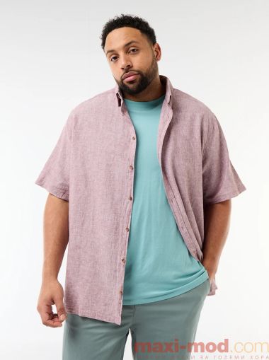 Мъжка  лененa риза голям размер