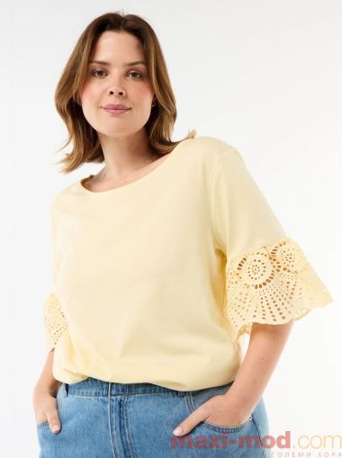 Дамска блуза с дантела