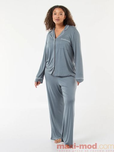 Голям размер дамска пижама от 2 части