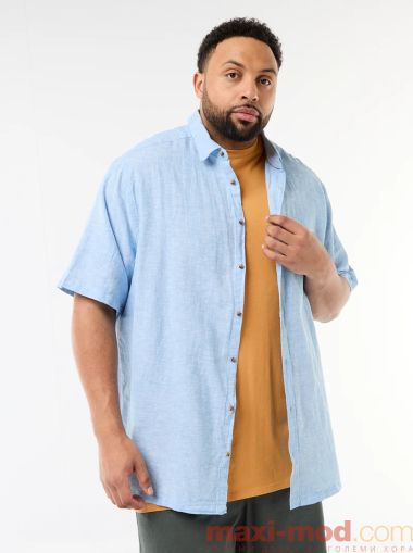 Мъжка  лененa риза голям размер